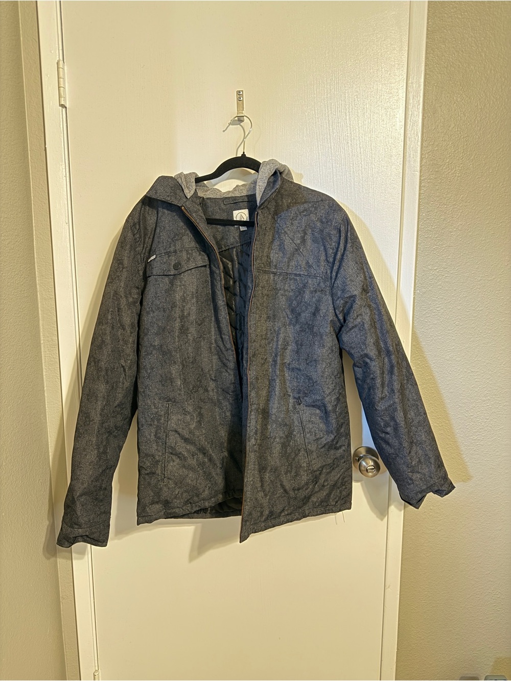 Volcom Men's Gray Hooded Jacket